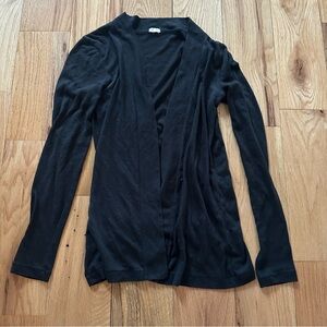 J. Crew Black Cardigan Lightweight Sweater